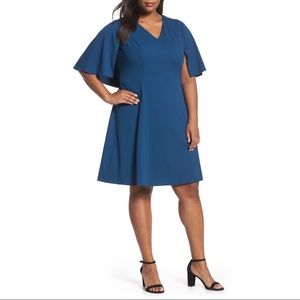 NWOT Adrianna Papell Capelet A-like Dress 16W